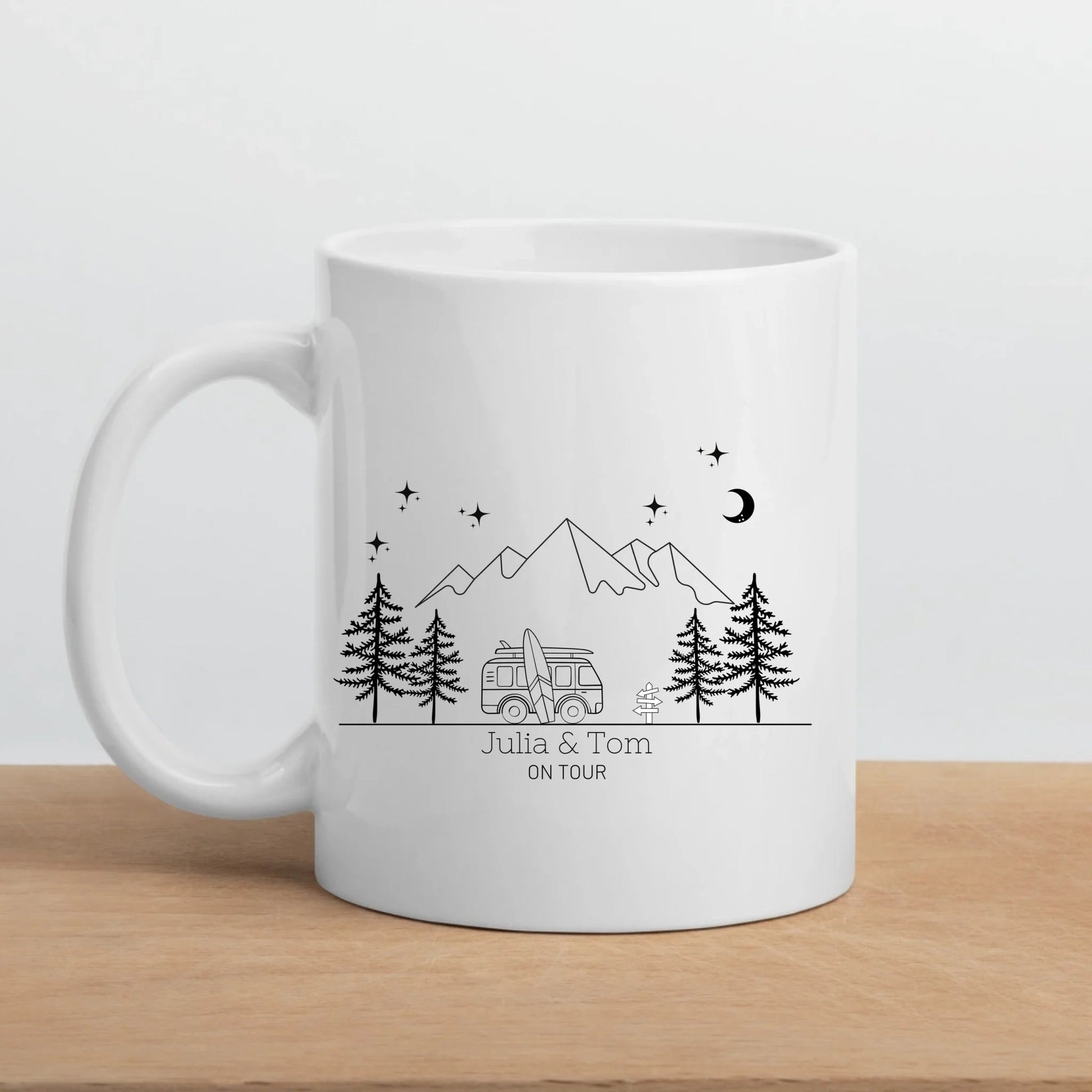 Camping Tasse "Surfer Van" Little Mathilda Little Mathilda Emaille Tasse
