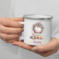Einhorn Tasse: Personalisierte Kindertasse mit Namen Little Mathilda Little Mathilda Emaille Tasse