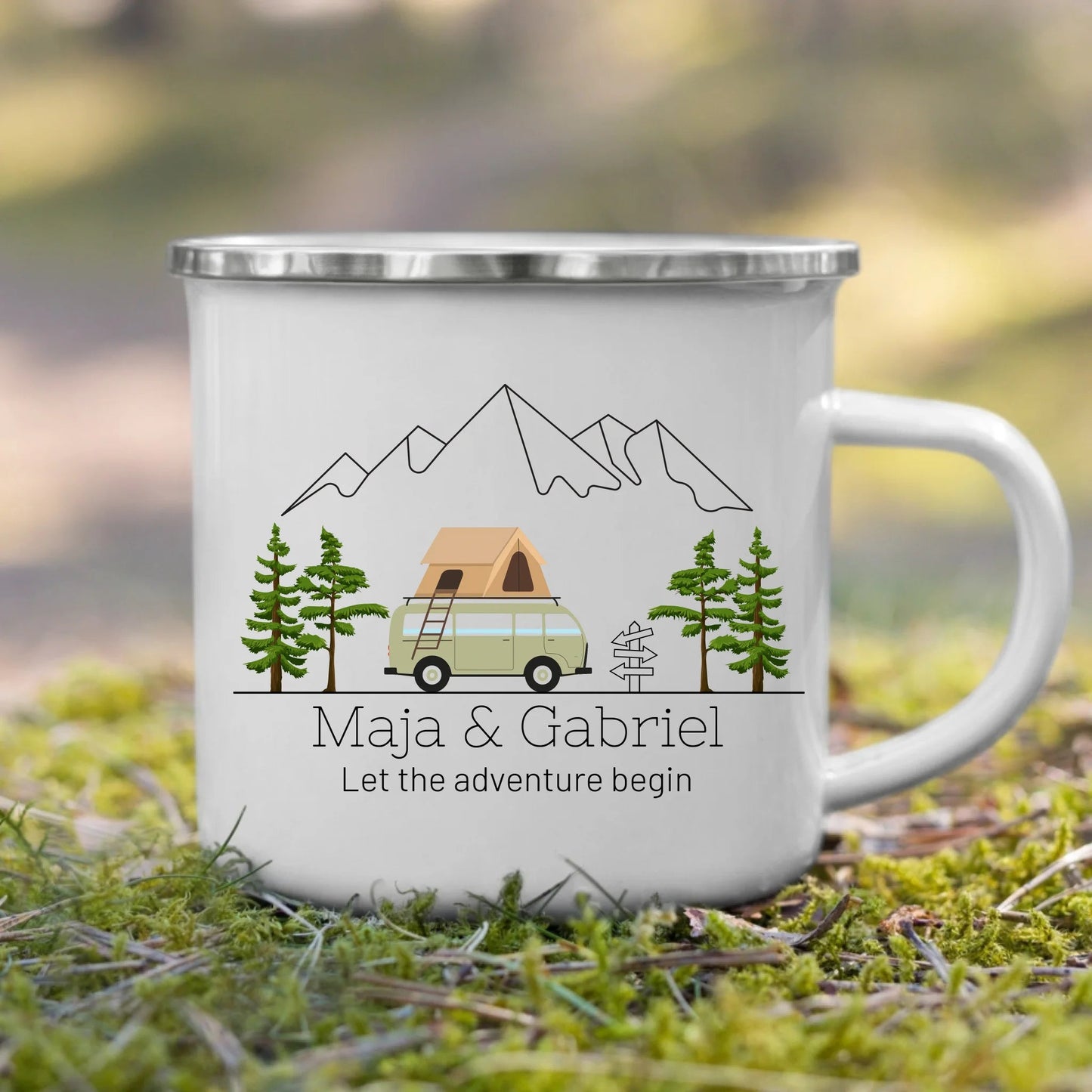 Emaille Camping Tasse Dachzelt Little Mathilda Little Mathilda Emaille Tasse