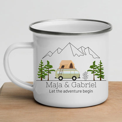 Emaille Camping Tasse Dachzelt Little Mathilda Little Mathilda Emaille Tasse