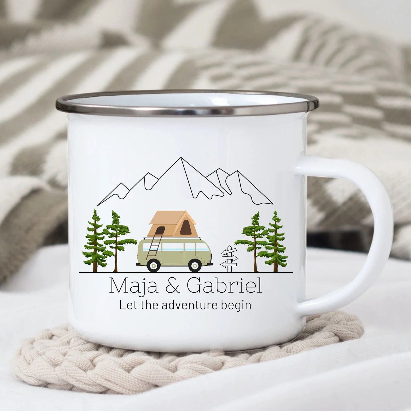 Emaille Camping Tasse Dachzelt Little Mathilda Little Mathilda Emaille Tasse