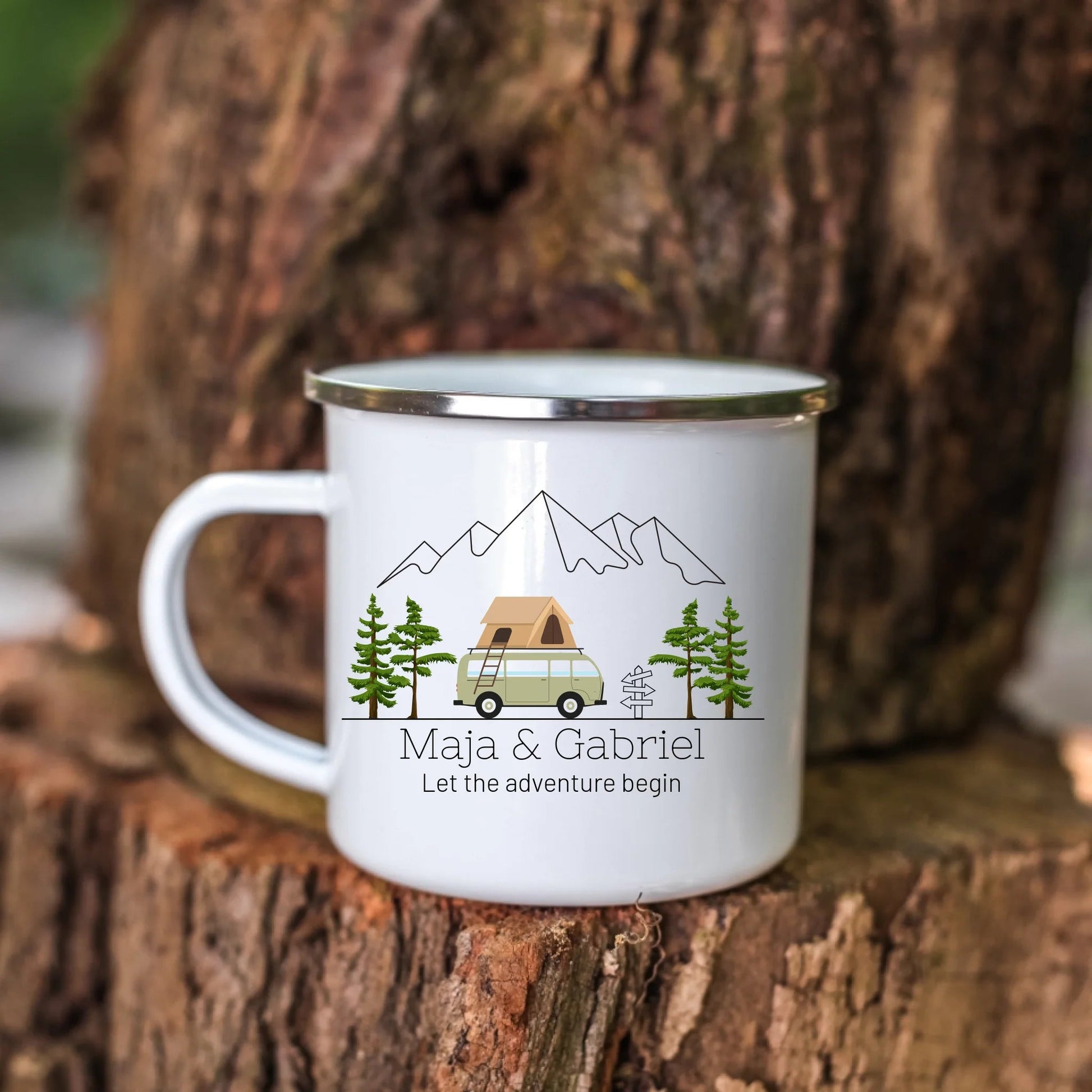 Emaille Camping Tasse Dachzelt Little Mathilda Little Mathilda Emaille Tasse