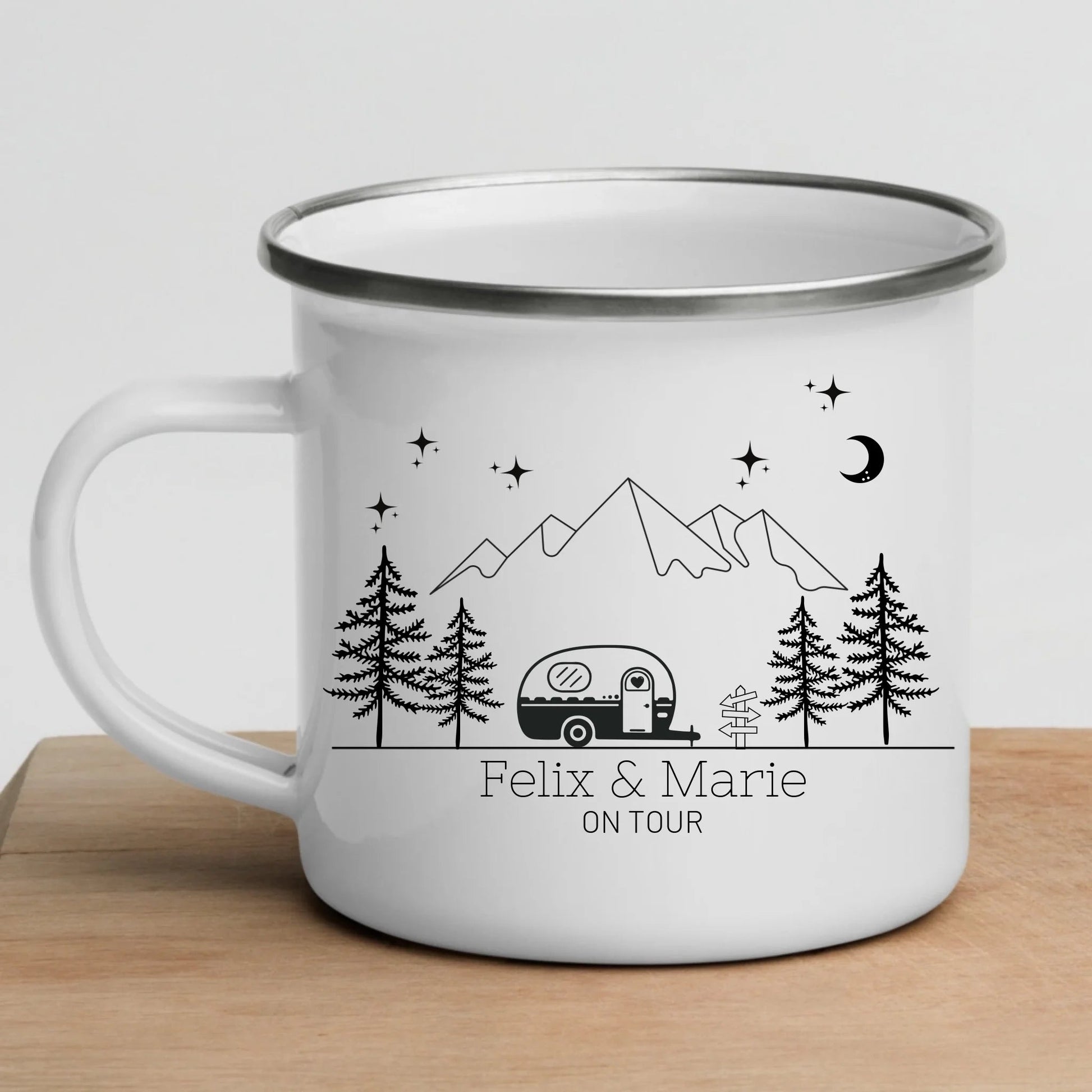 Emaille Camping Tasse Liebesanhänger Little Mathilda Little Mathilda Emaille Tasse