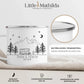Emaille Camping Tasse mit vintage Wohnmobil Little Mathilda Little Mathilda Emaille Tasse