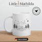 Emaille Camping Tasse mit Wohnmobil Illustration Little Mathilda Little Mathilda Emaille Tasse