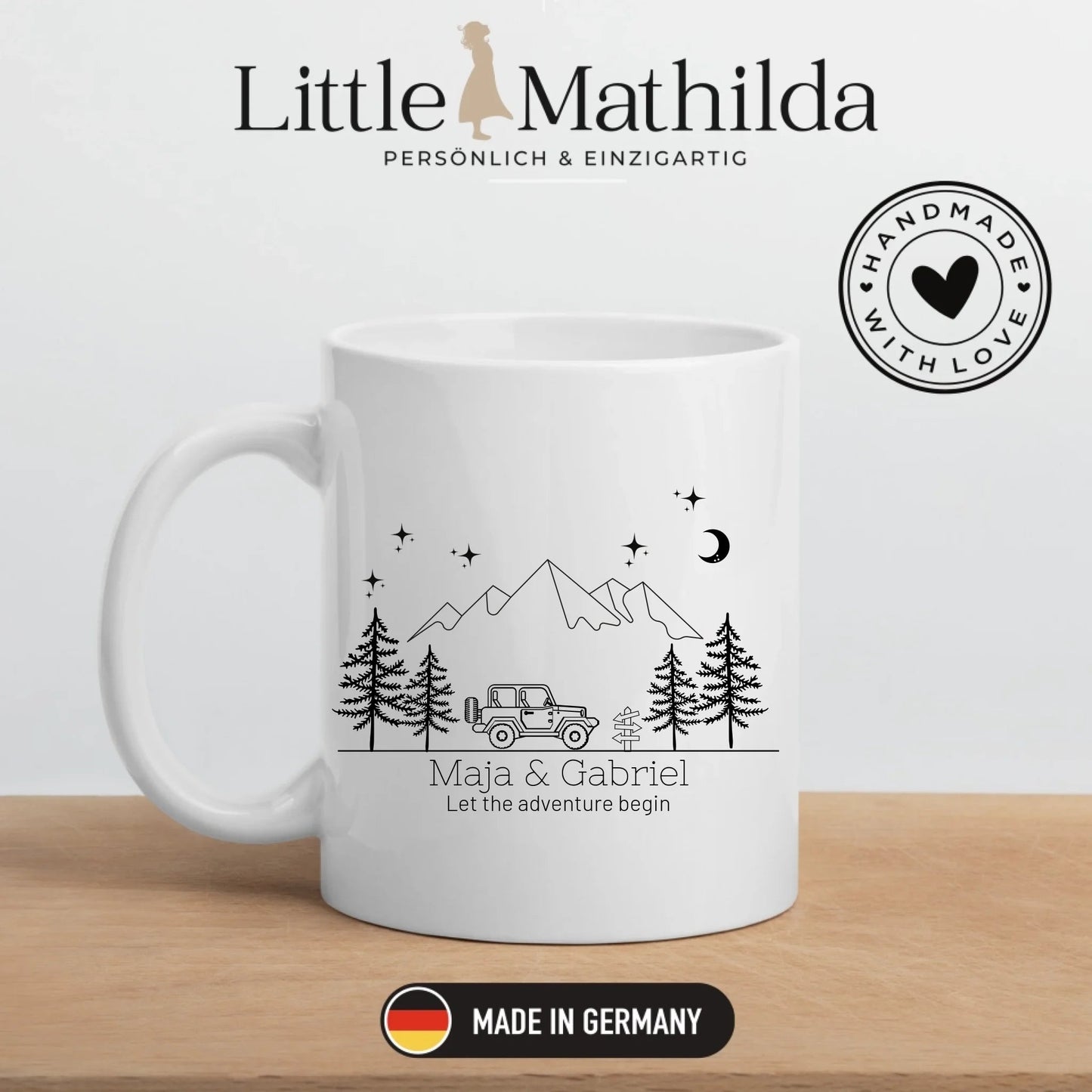 Emaille Camping Tasse Offroad Buddy Little Mathilda Little Mathilda Emaille Tasse
