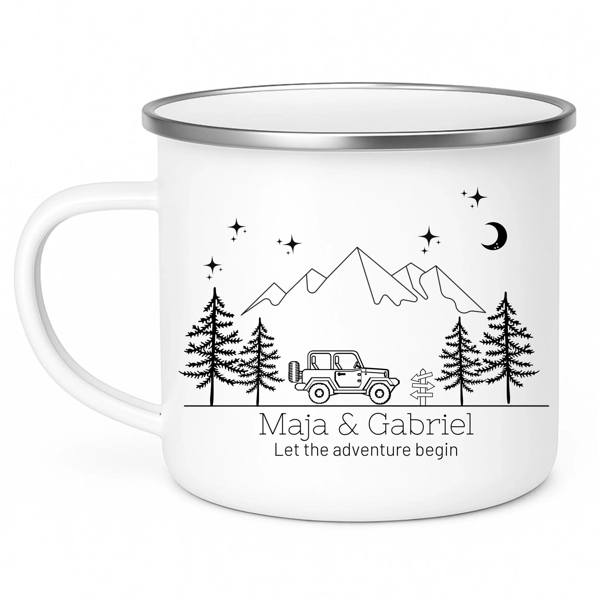 Emaille Camping Tasse Offroad Buddy Little Mathilda Little Mathilda Emaille Tasse