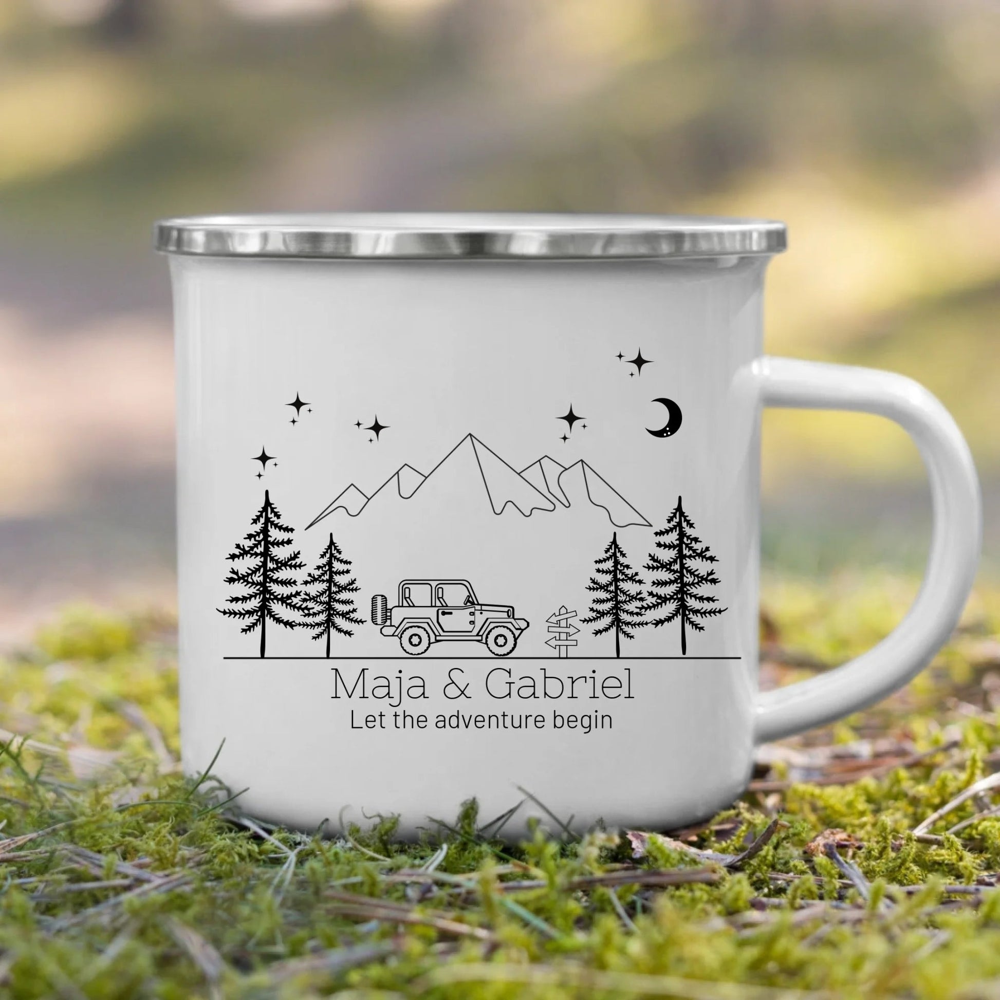 Emaille Camping Tasse Offroad Buddy Little Mathilda Little Mathilda Emaille Tasse