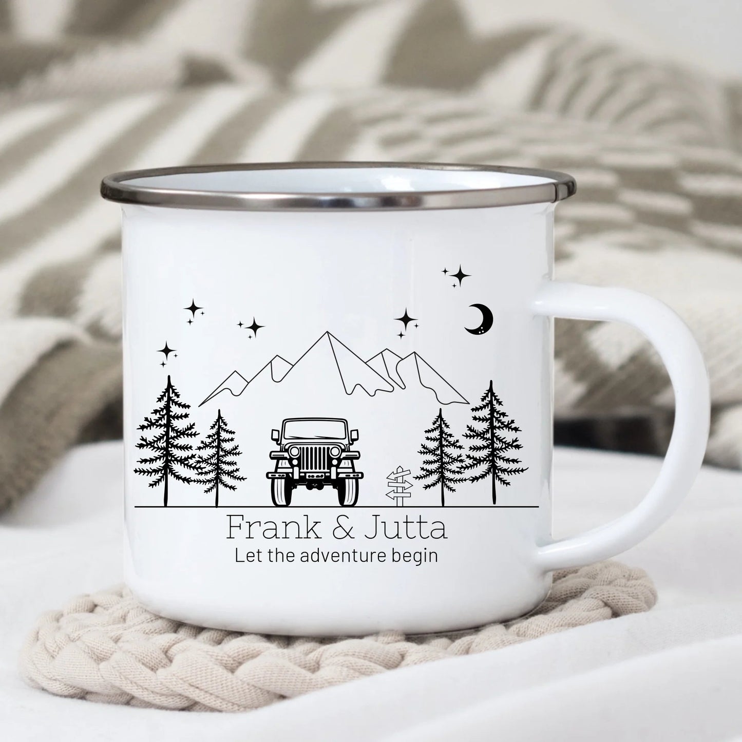 Emaille Camping Tasse Offroad Little Mathilda Little Mathilda Emaille Tasse