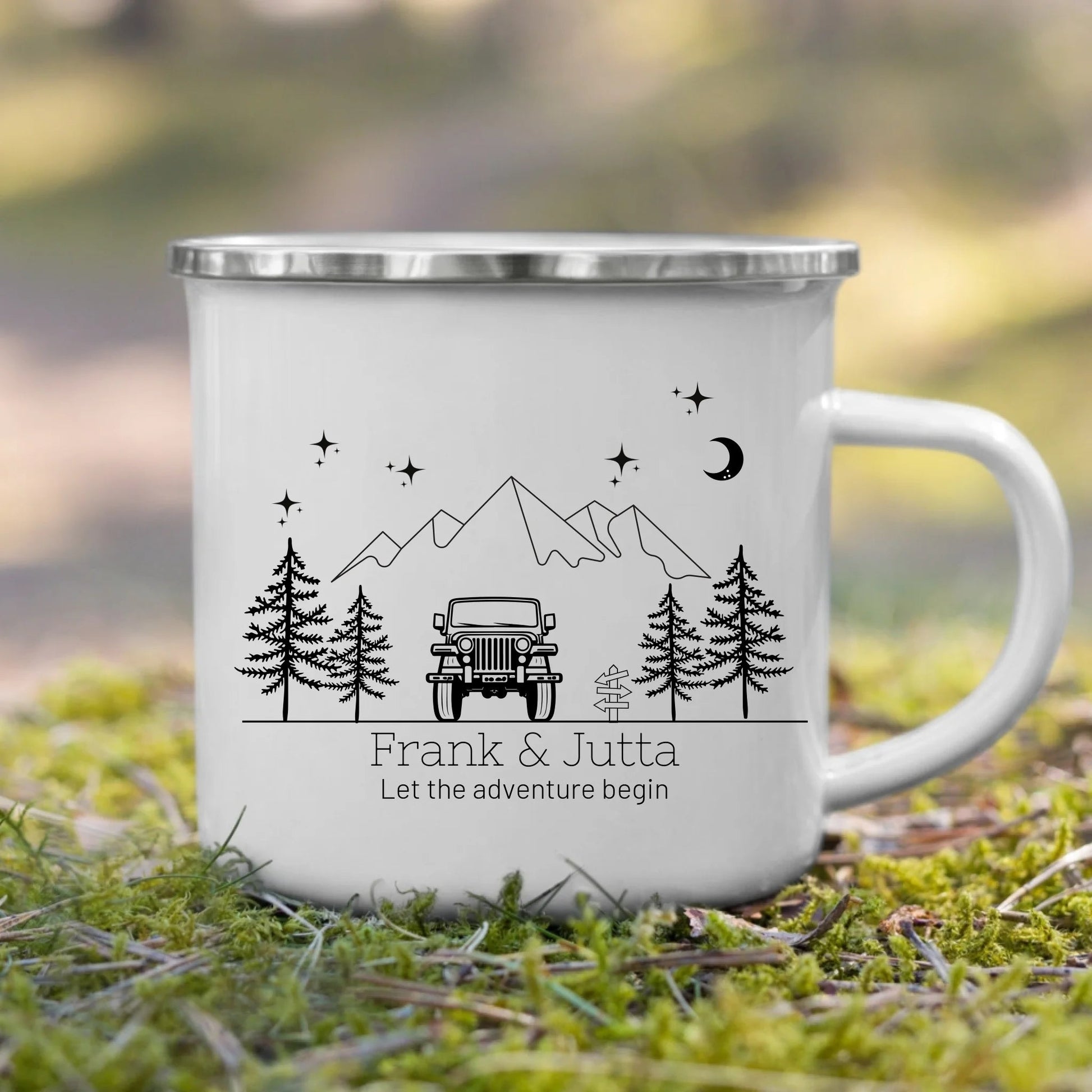 Emaille Camping Tasse Offroad Little Mathilda Little Mathilda Emaille Tasse