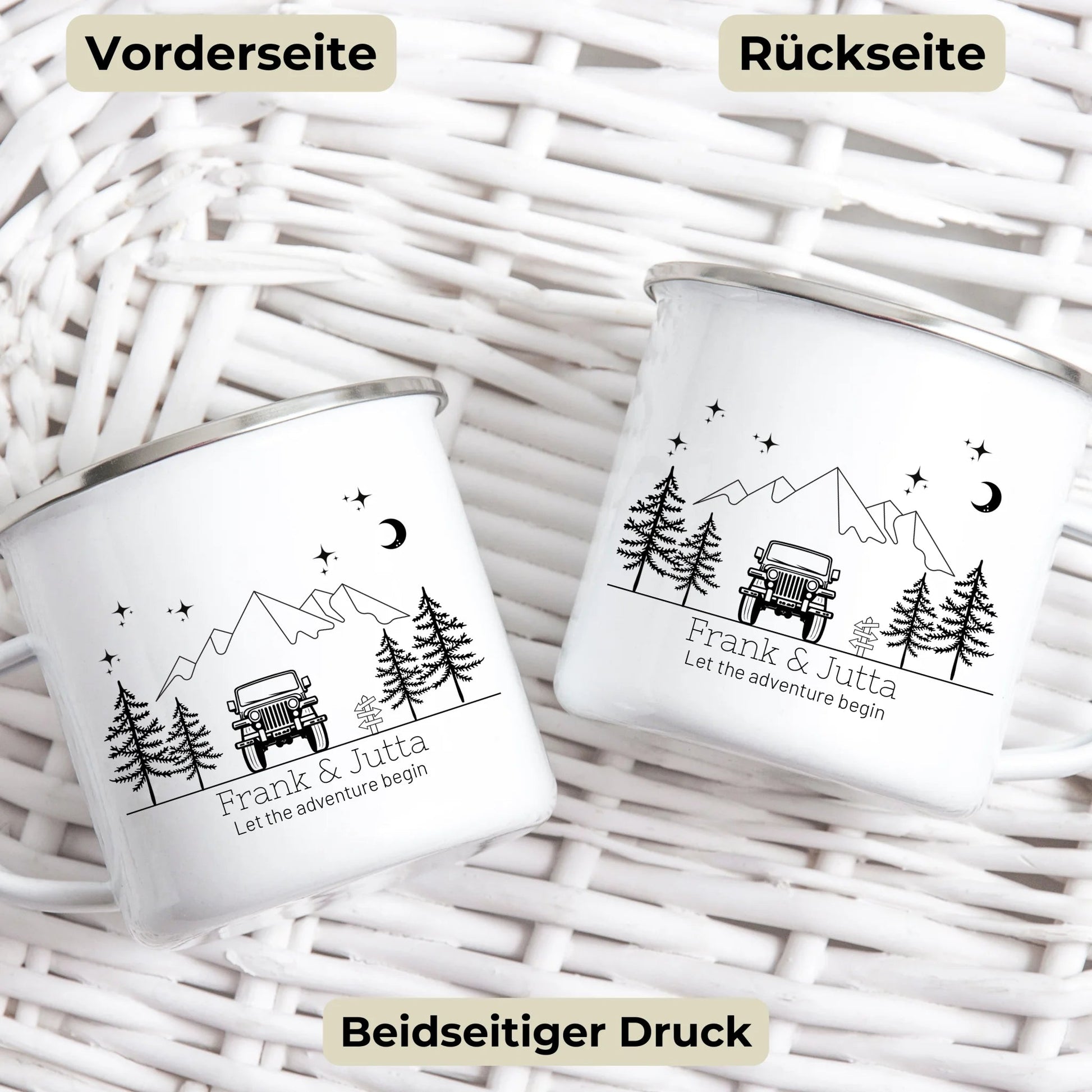 Emaille Camping Tasse Offroad Little Mathilda Little Mathilda Emaille Tasse