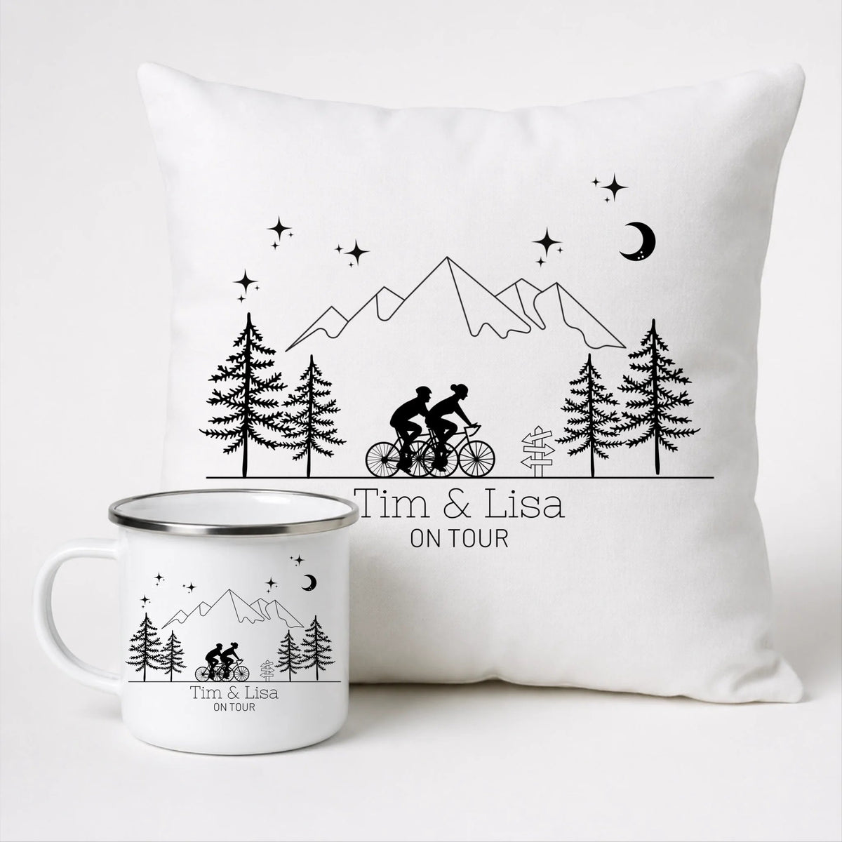 Emaille Camping Tasse Rennrad Fahrer Little Mathilda Little Mathilda Emaille Tasse