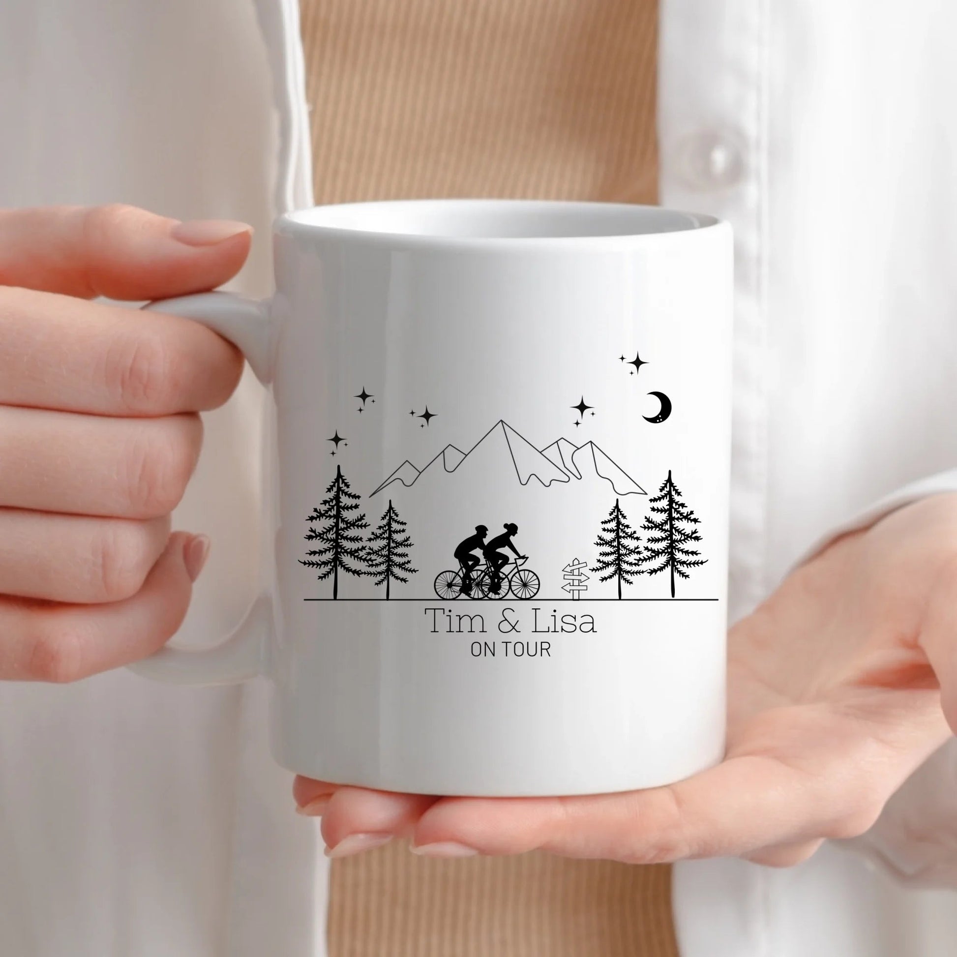 Emaille Camping Tasse Rennrad Fahrer Little Mathilda Little Mathilda Emaille Tasse
