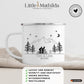 Emaille Camping Tasse Rennrad Fahrer Little Mathilda Little Mathilda Emaille Tasse