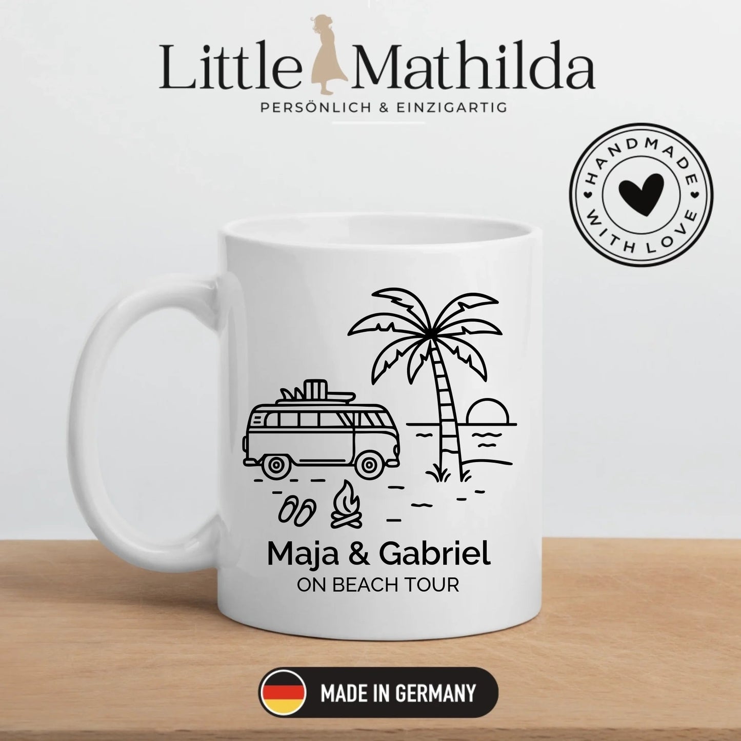 Emaille Camping Tasse Sommerurlaub Little Mathilda Little Mathilda Emaille Tasse
