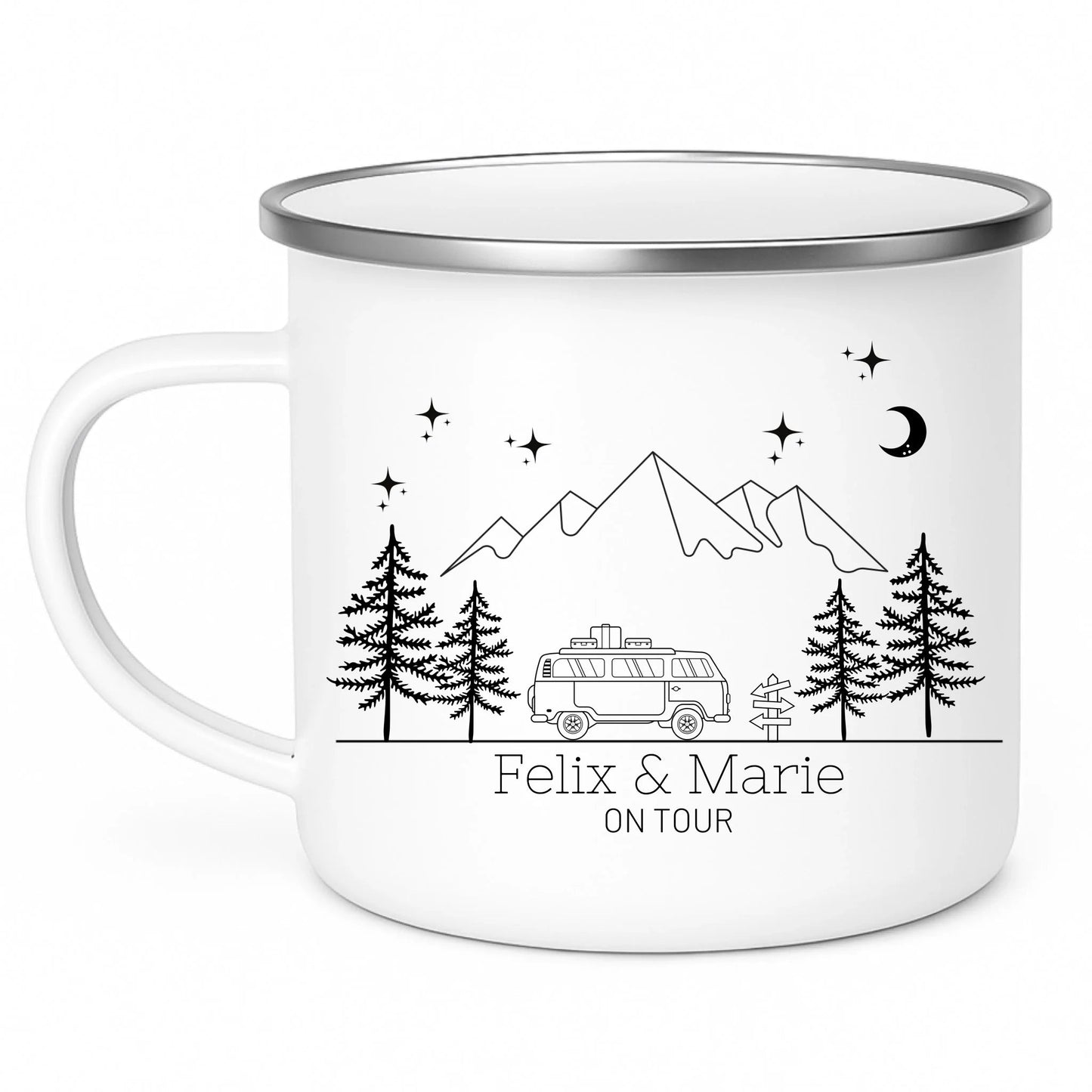 Emaille Camping Tasse Urlaubscamper Little Mathilda Little Mathilda Emaille Tasse