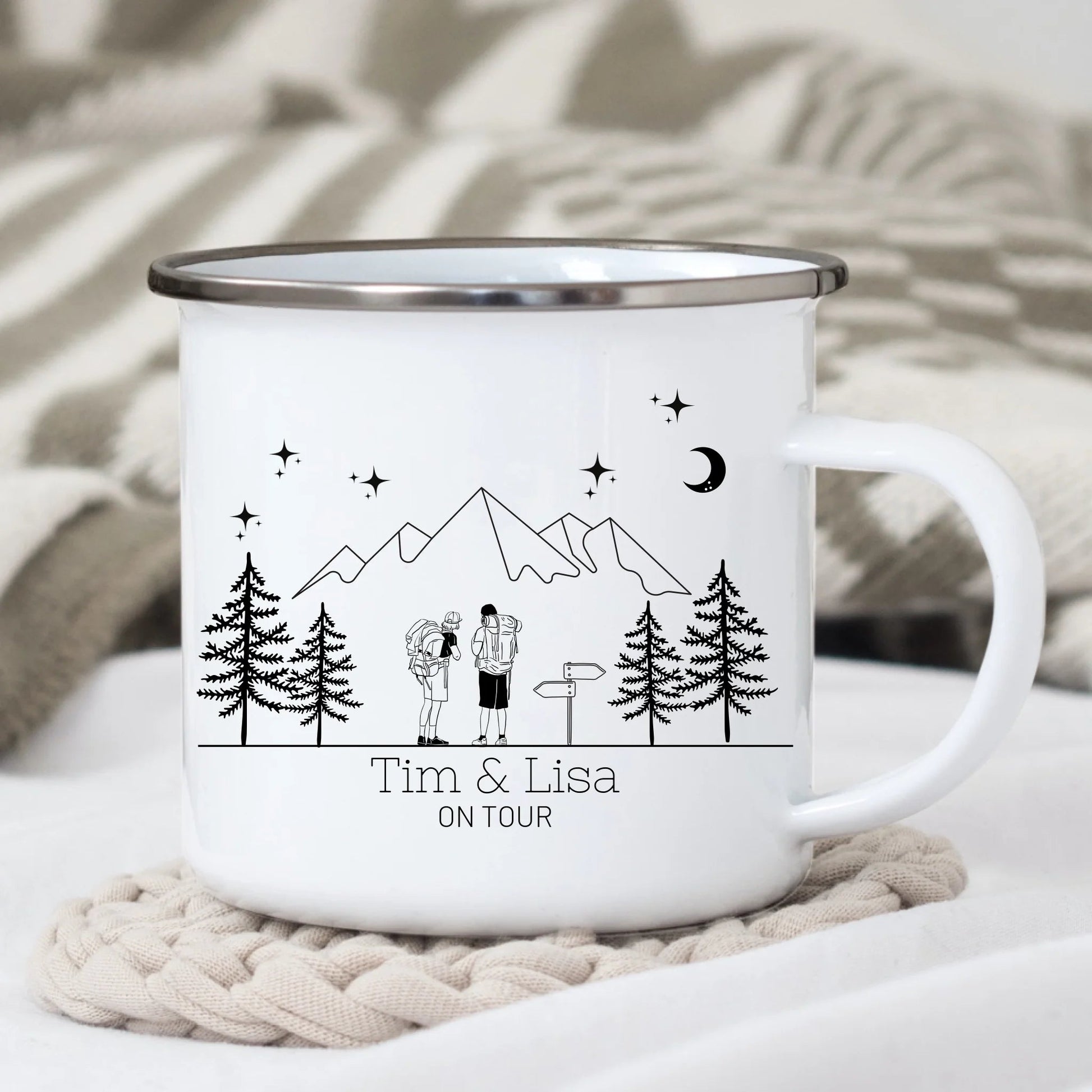 Emaille Camping Tasse Wanderer Little Mathilda Little Mathilda Emaille Tasse