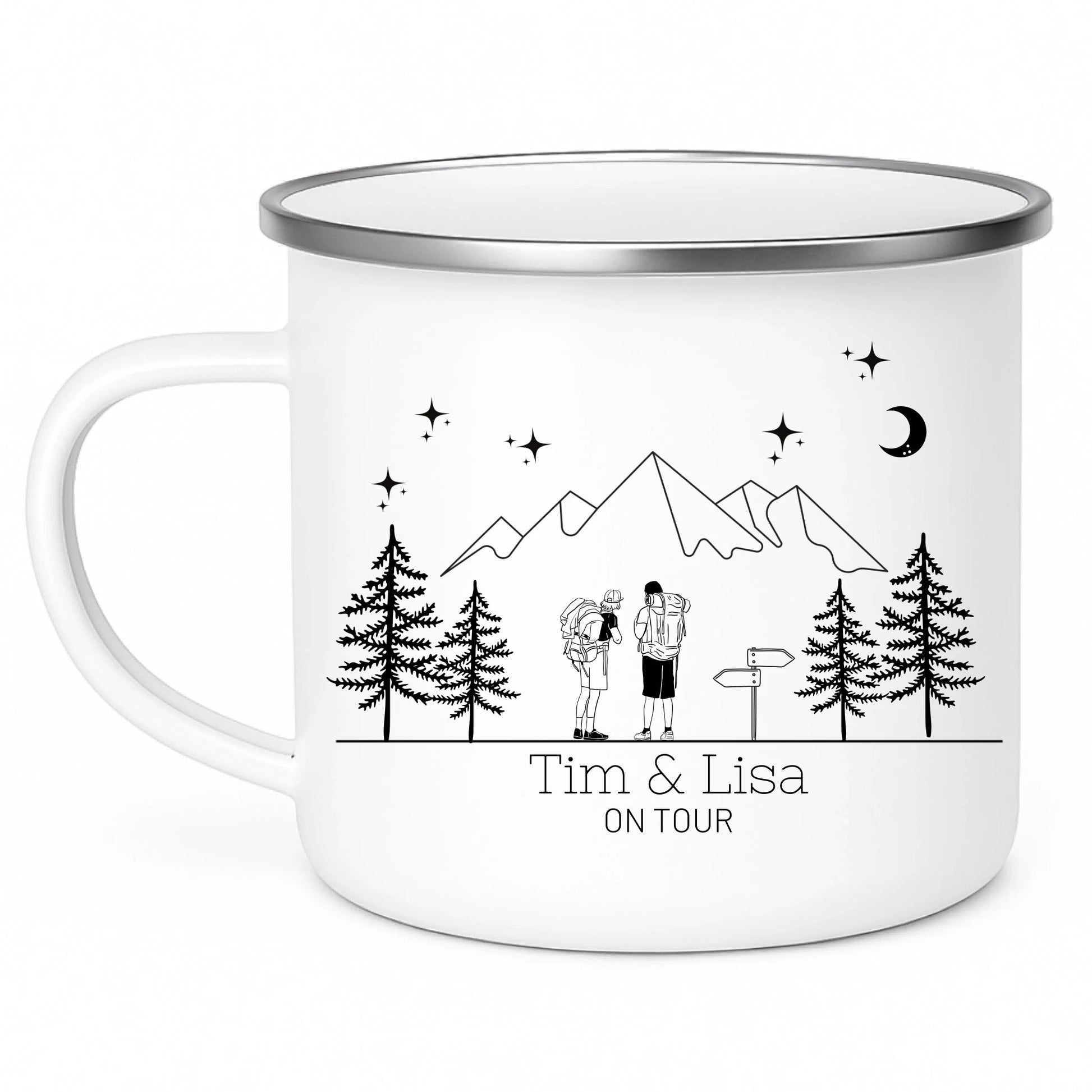 Emaille Camping Tasse Wanderer Little Mathilda Little Mathilda Emaille Tasse