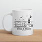 Emaille Camping Tasse Wohnwagen am Meer Little Mathilda Little Mathilda Emaille Tasse