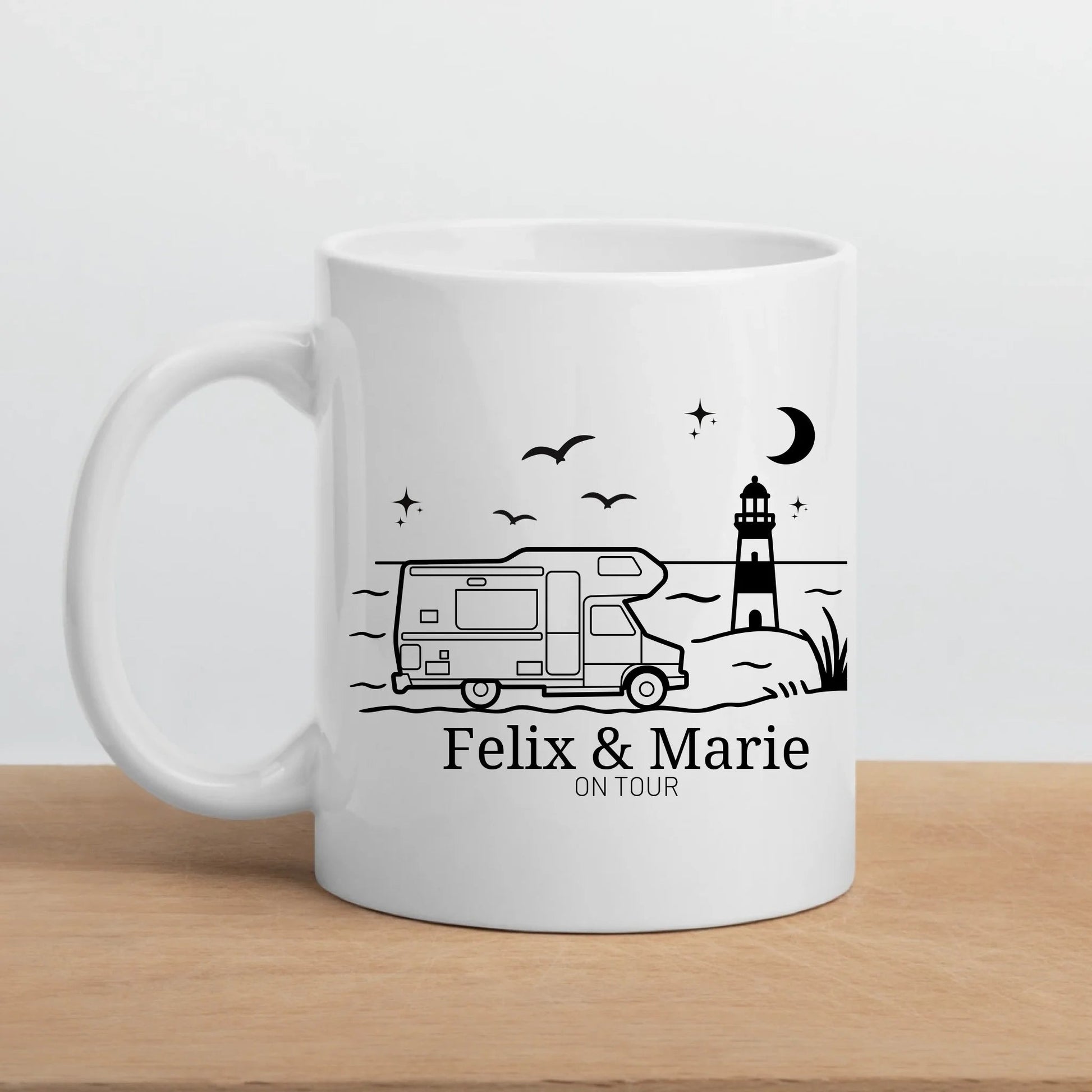 Emaille Camping Tasse Wohnwagen am Meer Little Mathilda Little Mathilda Emaille Tasse