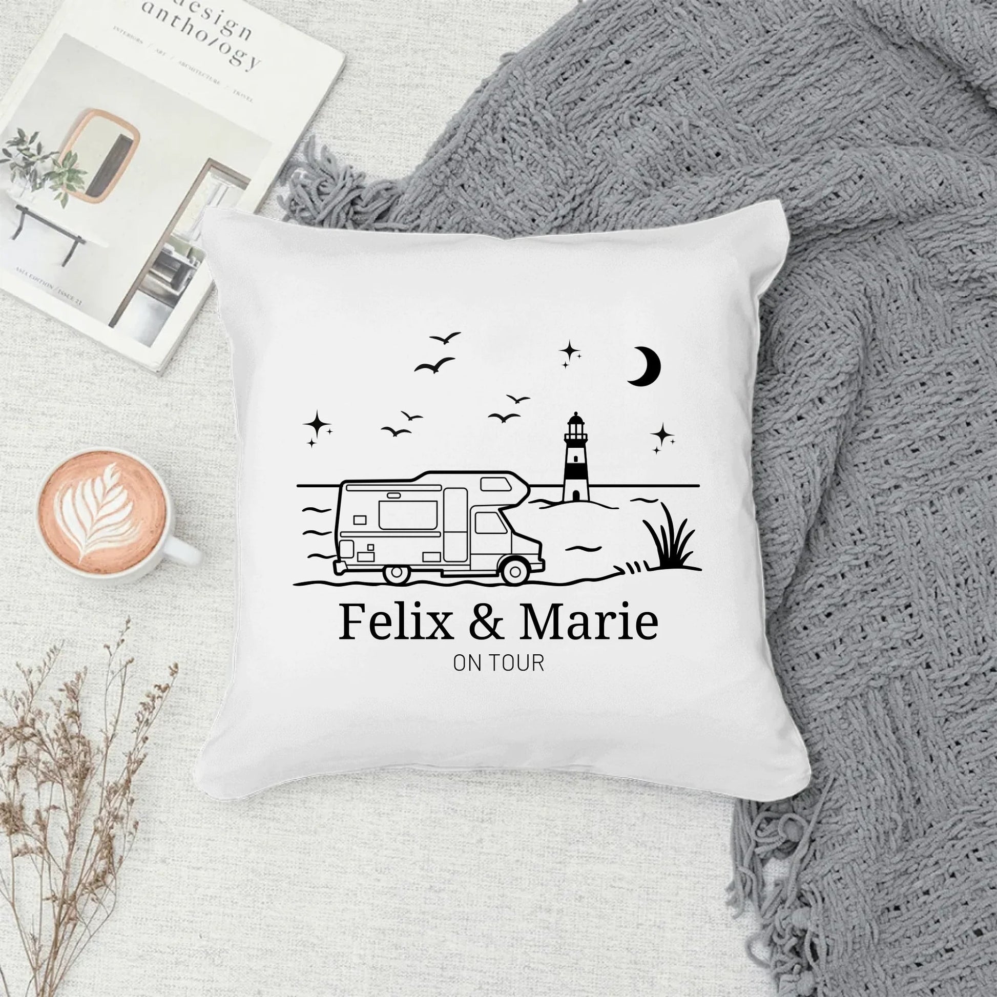 Emaille Camping Tasse Wohnwagen am Meer Little Mathilda Little Mathilda Emaille Tasse