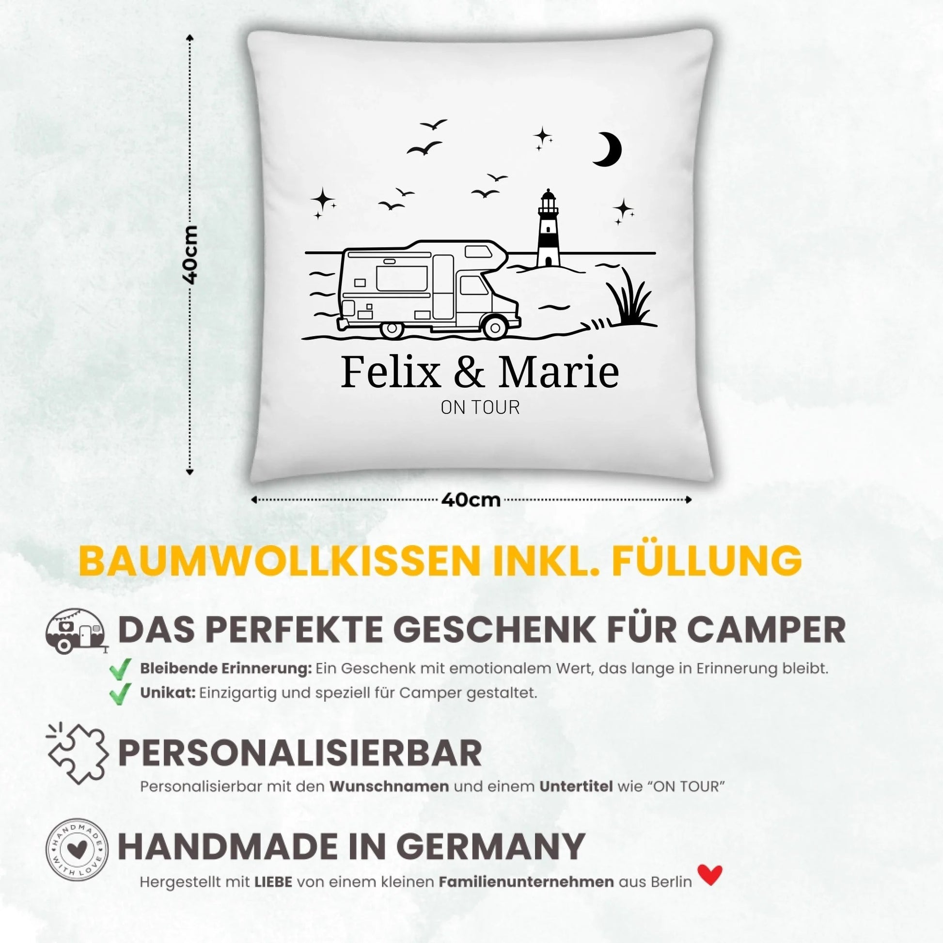 Emaille Camping Tasse Wohnwagen am Meer Little Mathilda Little Mathilda Emaille Tasse