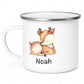Emaille Kindertasse Waldtiere mit Namen Little Mathilda Little Mathilda Emaille Tasse