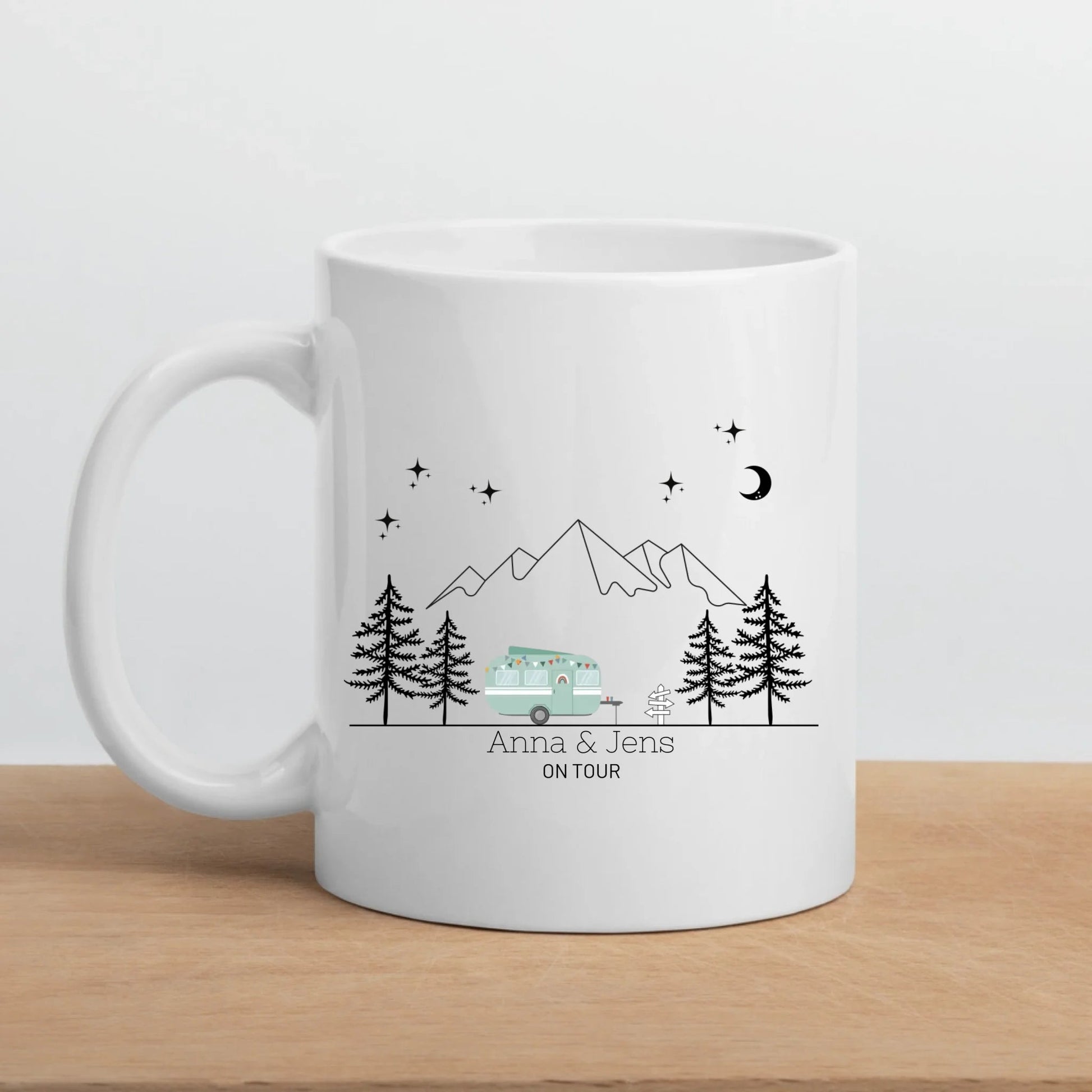 Emaille Tasse "Grüner Hippie" Little Mathilda Little Mathilda Emaille Tasse