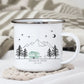 Emaille Tasse "Grüner Hippie" Little Mathilda Little Mathilda Emaille Tasse