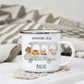 Emaille Tasse Schulkind 2025 - Tierischer Bus Little Mathilda Little Mathilda Emaille Tasse
