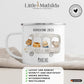Emaille Tasse Schulkind 2025 - Tierischer Bus Little Mathilda Little Mathilda Emaille Tasse