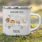 Emaille Tasse Schulkind 2025 - Tierischer Bus Little Mathilda Little Mathilda Emaille Tasse