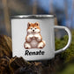 Hundetasse mit Namen Little Mathilda Little Mathilda Emaille Tasse