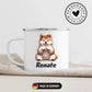 Hundetasse mit Namen Little Mathilda Little Mathilda Emaille Tasse