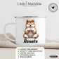 Hundetasse mit Namen Little Mathilda Little Mathilda Emaille Tasse
