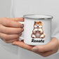 Hundetasse mit Namen Little Mathilda Little Mathilda Emaille Tasse