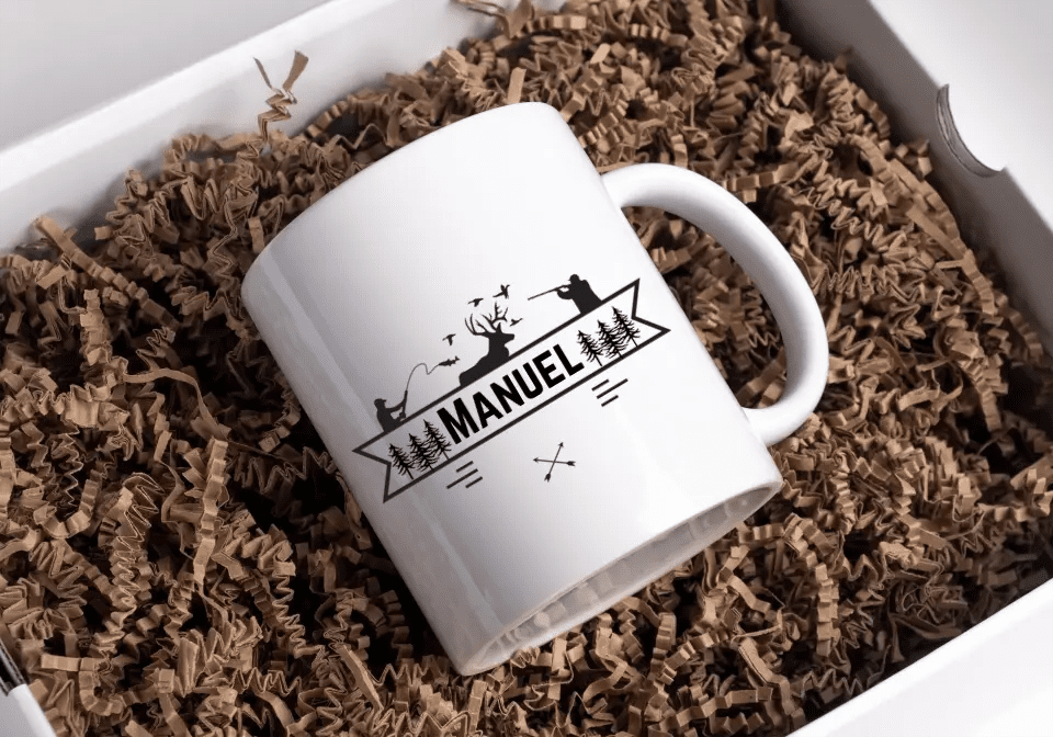 Jäger - und Angler Tasse mit Namen Little Mathilda Little Mathilda Emaille Tasse
