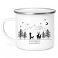 Jägertasse mit Hund und Hirsch Little Mathilda Little Mathilda Emaille Tasse