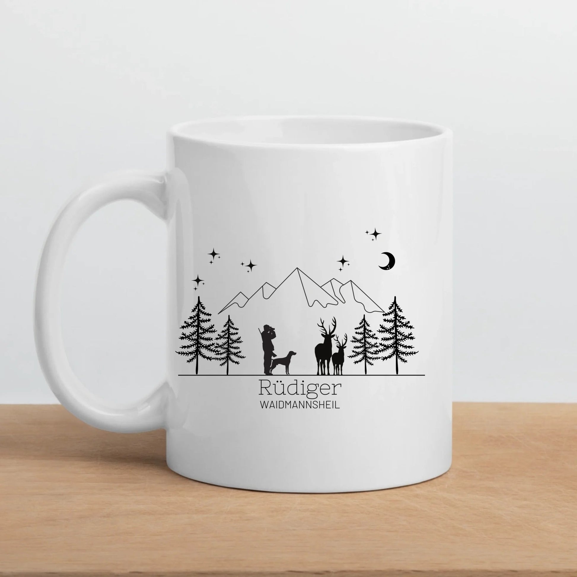 Jägertasse mit Hund und Hirsch Little Mathilda Little Mathilda Emaille Tasse