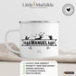 Jäger - und Angler Tasse mit Namen Little Mathilda Little Mathilda Emaille Tasse