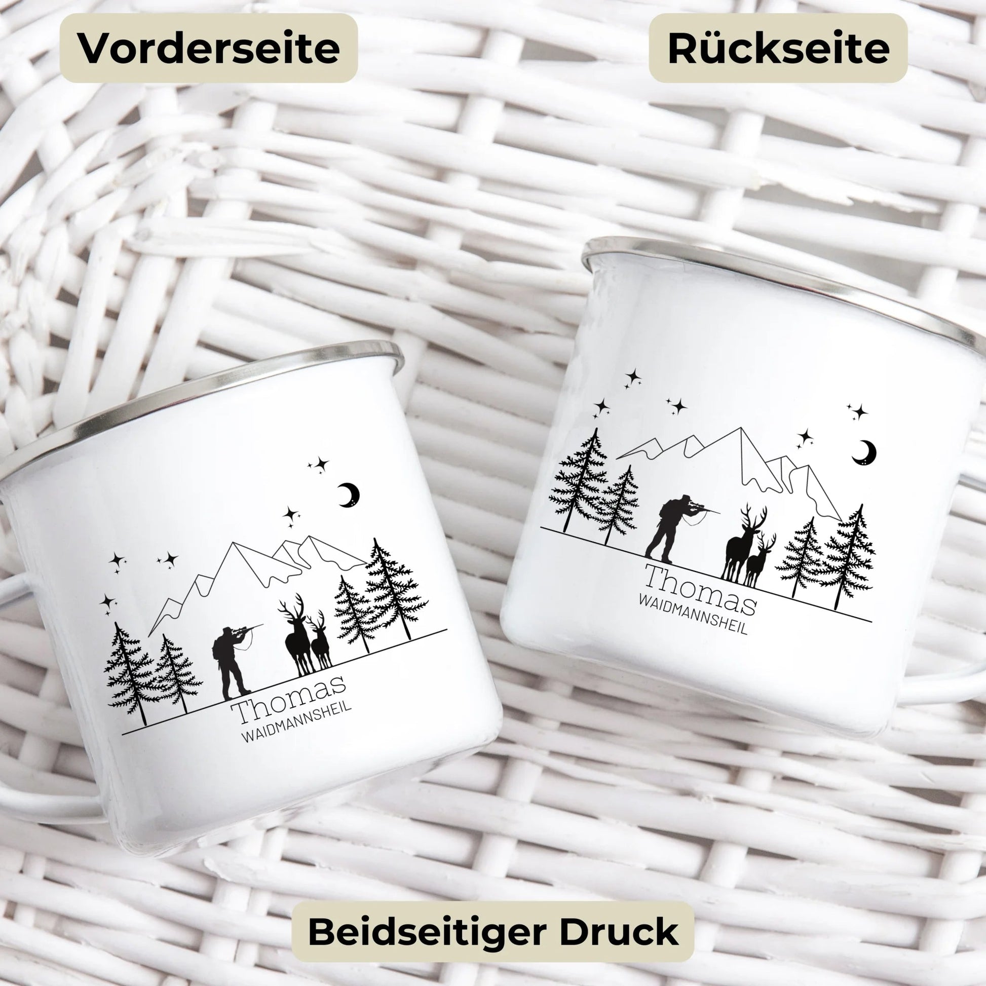 Jägertasse mit Namen Little Mathilda Little Mathilda Emaille Tasse