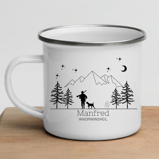 Jägertasse Waidmannsheil Little Mathilda Little Mathilda Emaille Tasse