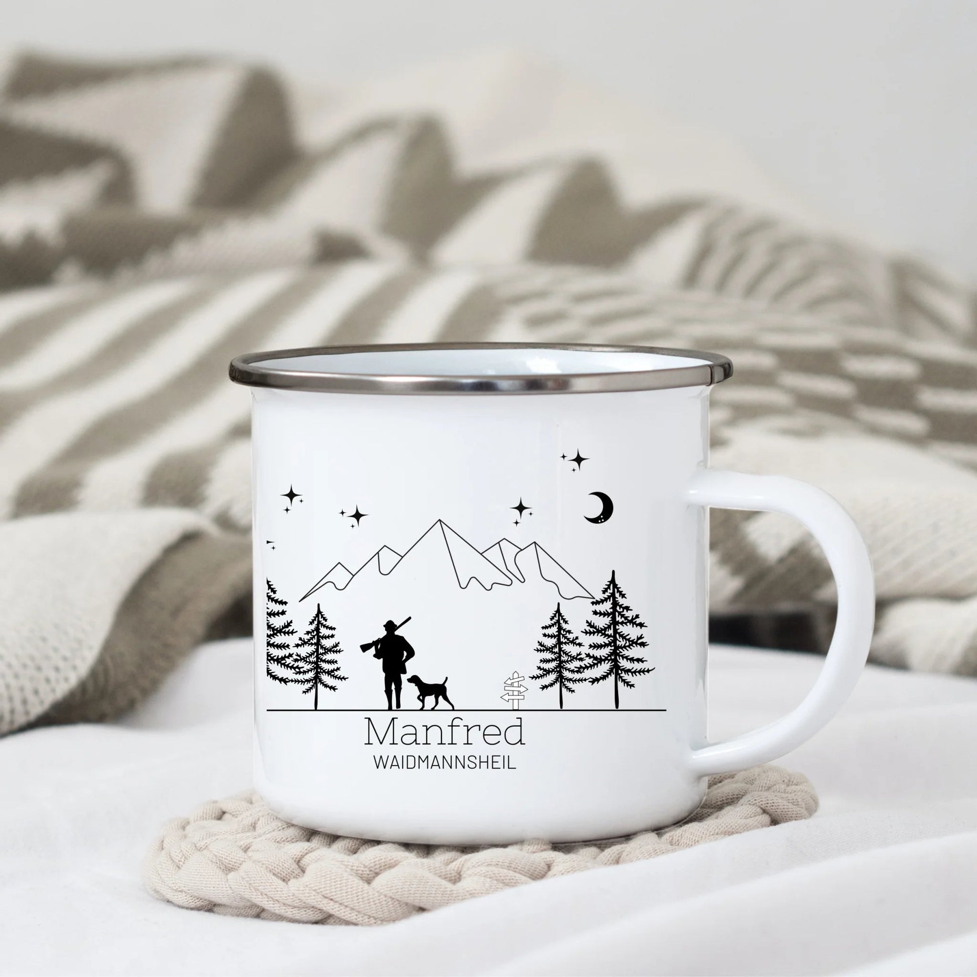 Jägertasse Waidmannsheil Little Mathilda Little Mathilda Emaille Tasse