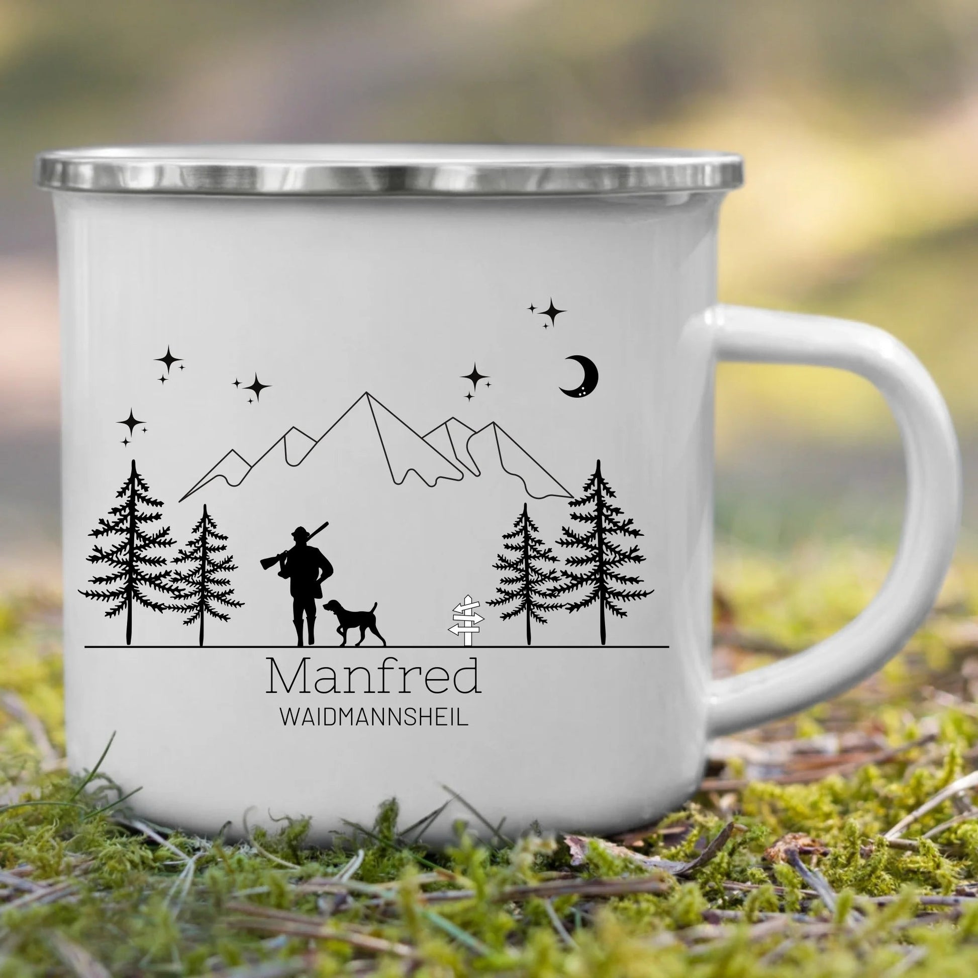 Jägertasse Waidmannsheil Little Mathilda Little Mathilda Emaille Tasse
