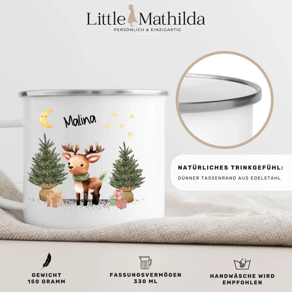 Kinder Weihnachtstasse Little Mathilda Little Mathilda Emaille Tasse
