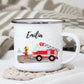 Kindertasse Feuerwehrmann Little Mathilda Little Mathilda Emaille Tasse