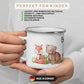 Kindertasse Waldtiere mit Namen Little Mathilda Little Mathilda Emaille Tasse