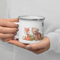 Kindertasse Waldtiere mit Namen Little Mathilda Little Mathilda Emaille Tasse
