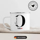 Oma - Tasse mit Namen der Enkelkinder Little Mathilda Little Mathilda Emaille Tasse