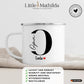Opa - Tasse mit Namen der Enkelkinder Little Mathilda Little Mathilda Emaille Tasse